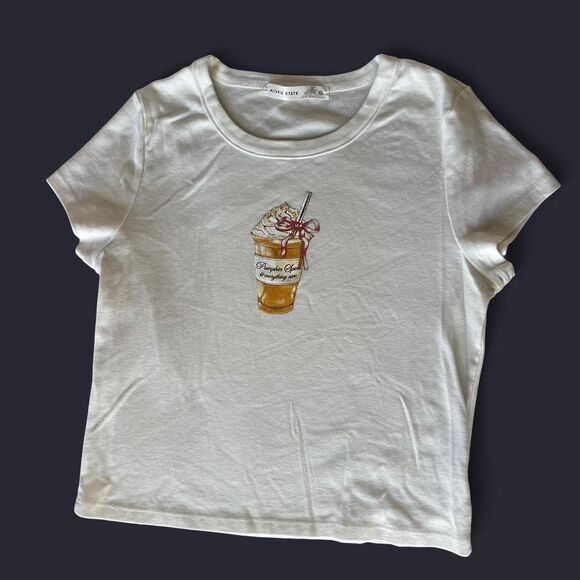 Altar-d-state Women's Pumpkin Spice Fall Vibe Baby Tee - Picture 2 of 5